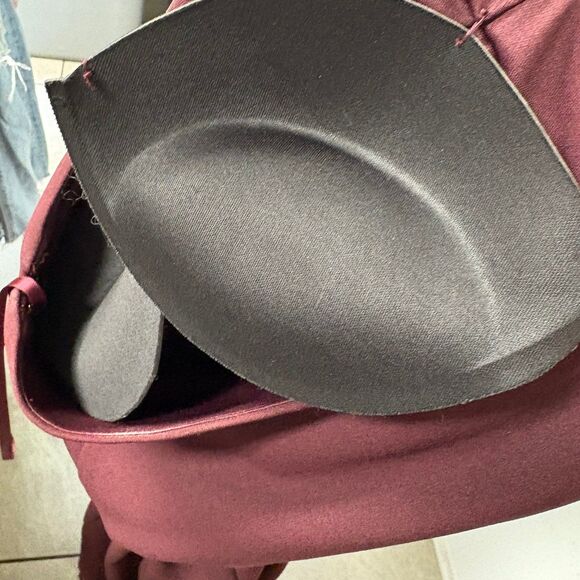 Antonio Melani Burgundy One Shoulder Jumpsuit Size 6 - Picture 5 of 10